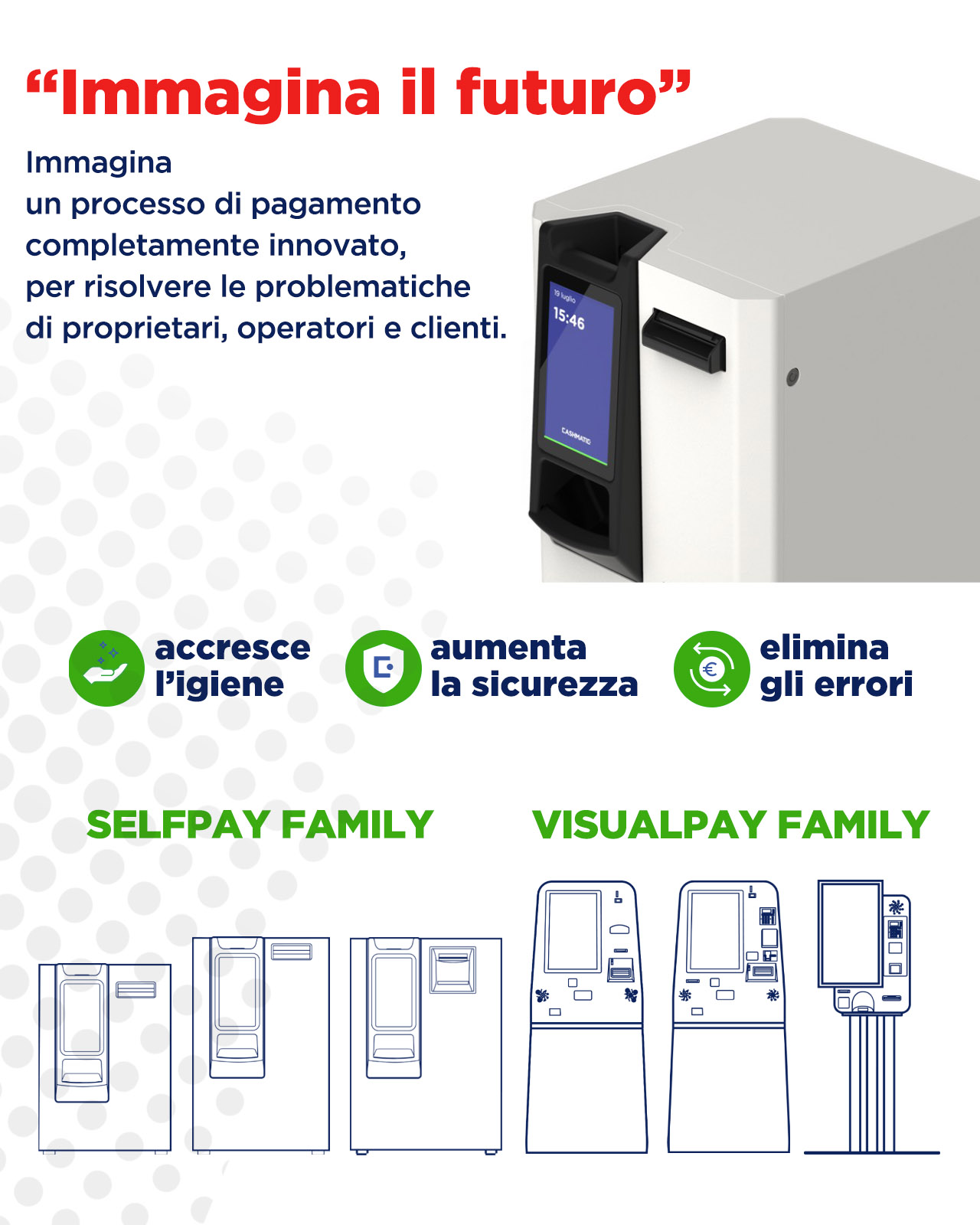 MyCash, cassa automatica per pagamento in contanti e resto automatico